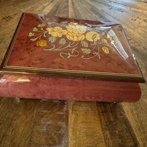 Vintage Reuge Swiss Music Box – Inlaid Wood – “On My Own” Les Misérables